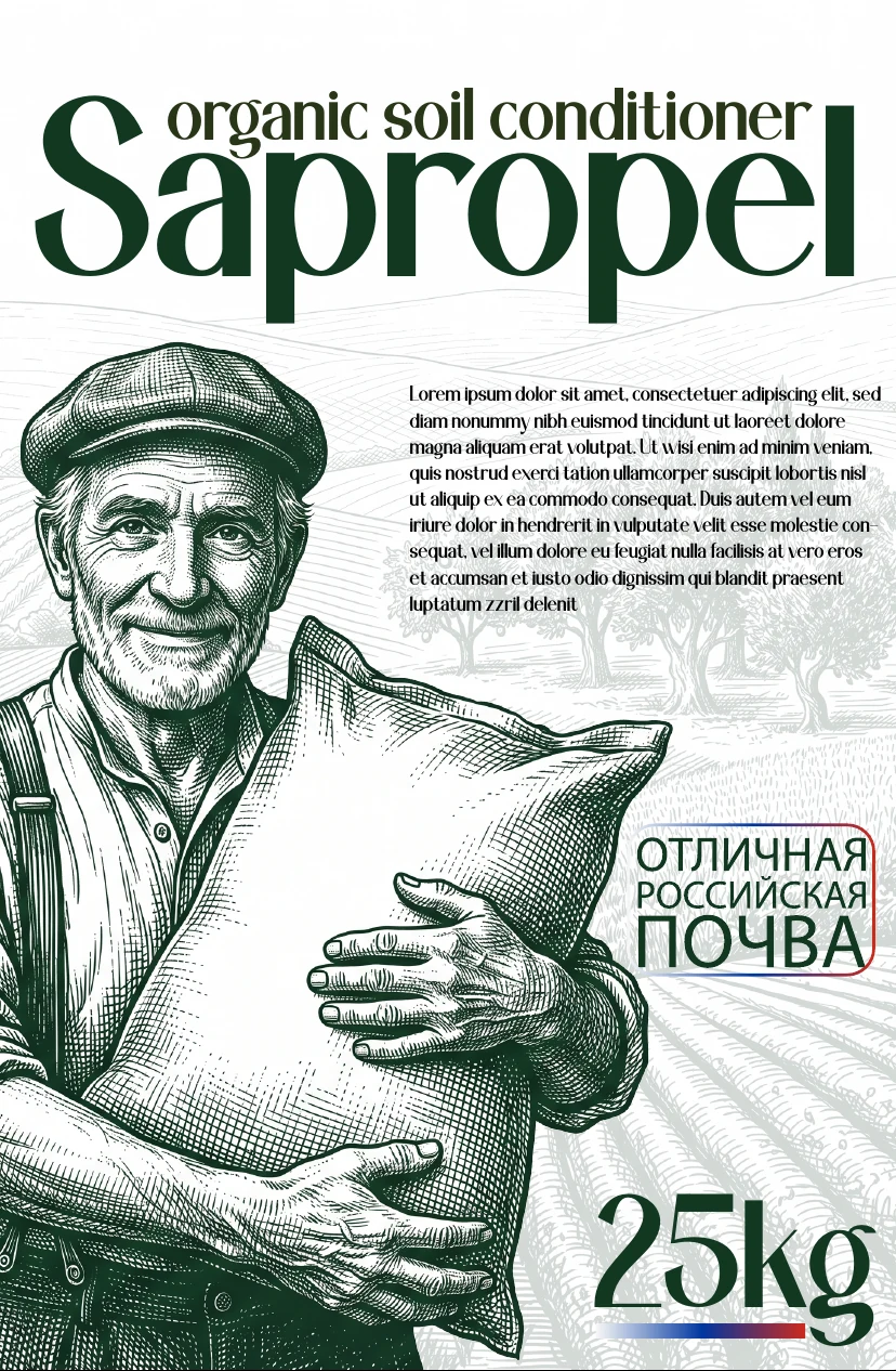 Sapropel 25 kg packaging